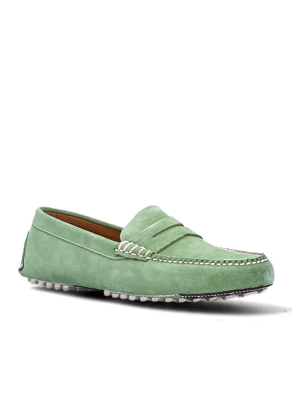 MOCASSIN BUCK DRIVER VELOURS VERT