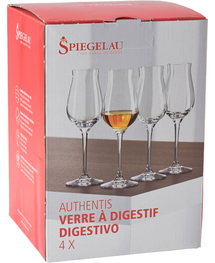 Spiegelau 4 Authentis Digestive glas 17 cl. Transparent