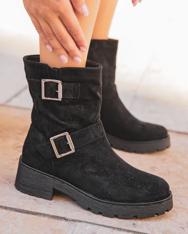Bottines femme noires à talon - Bianca
