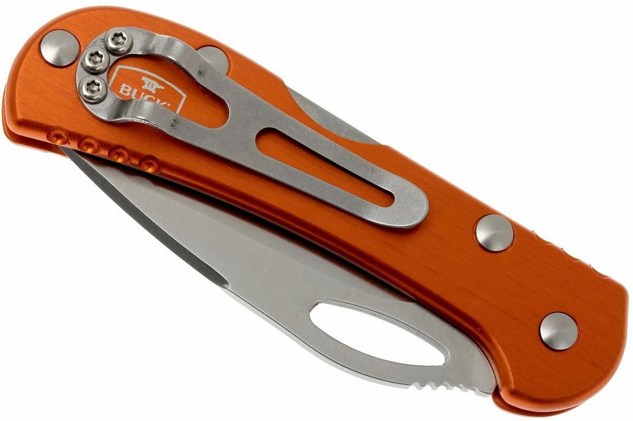 Buck 726 Mini Spitfire 0726ORS-B plain edge, oranje