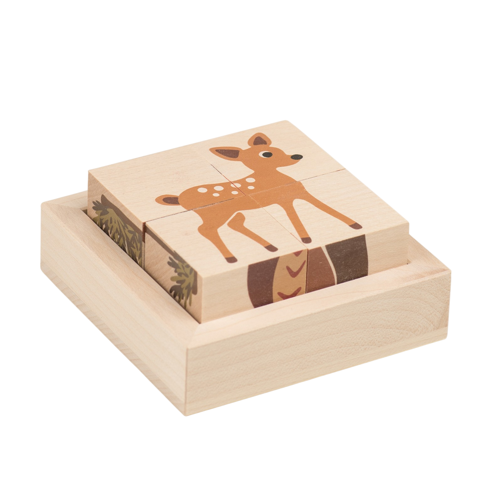 Würfelpuzzle Wald