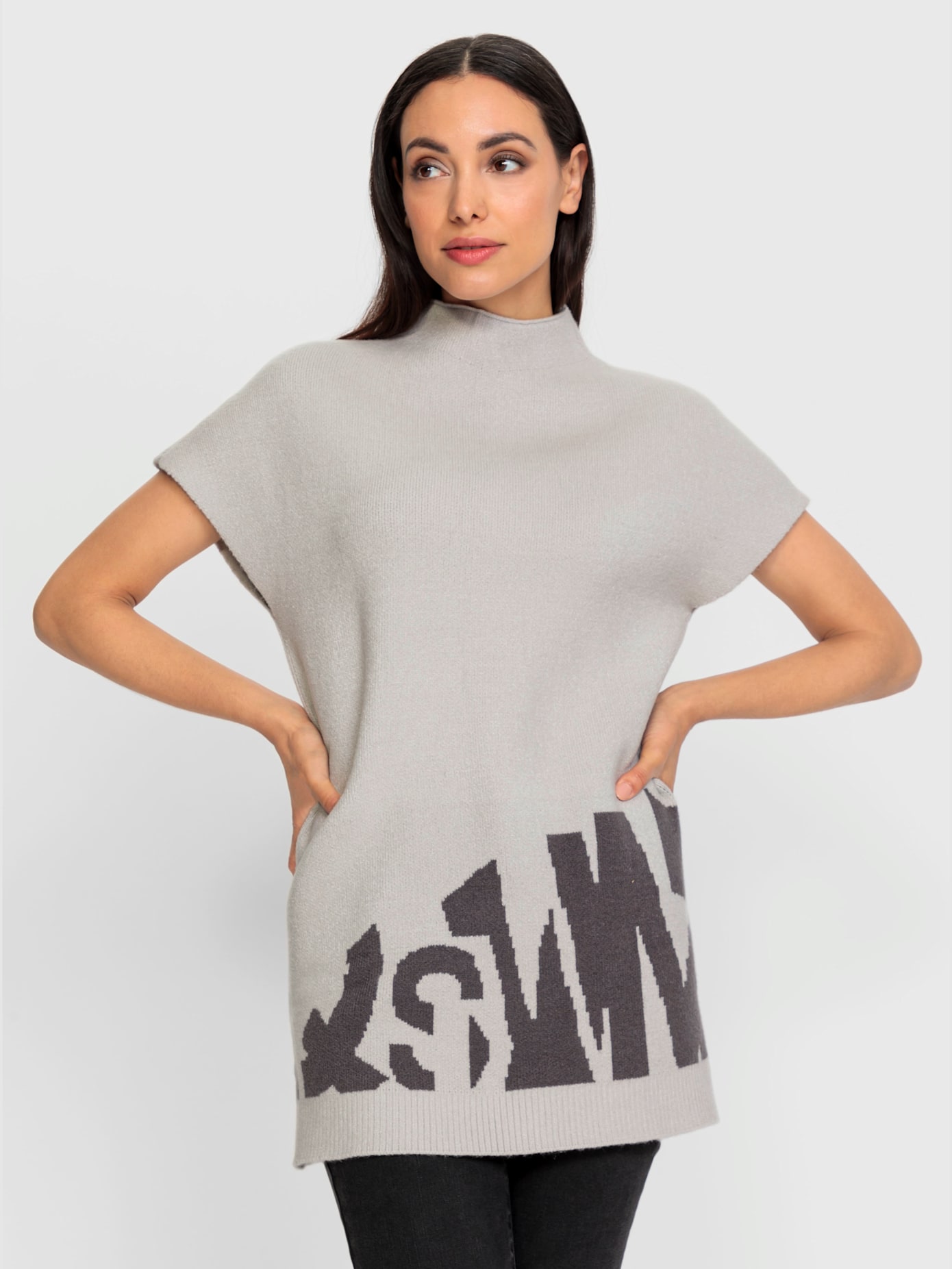 Débardeur en tricot motif jacquard