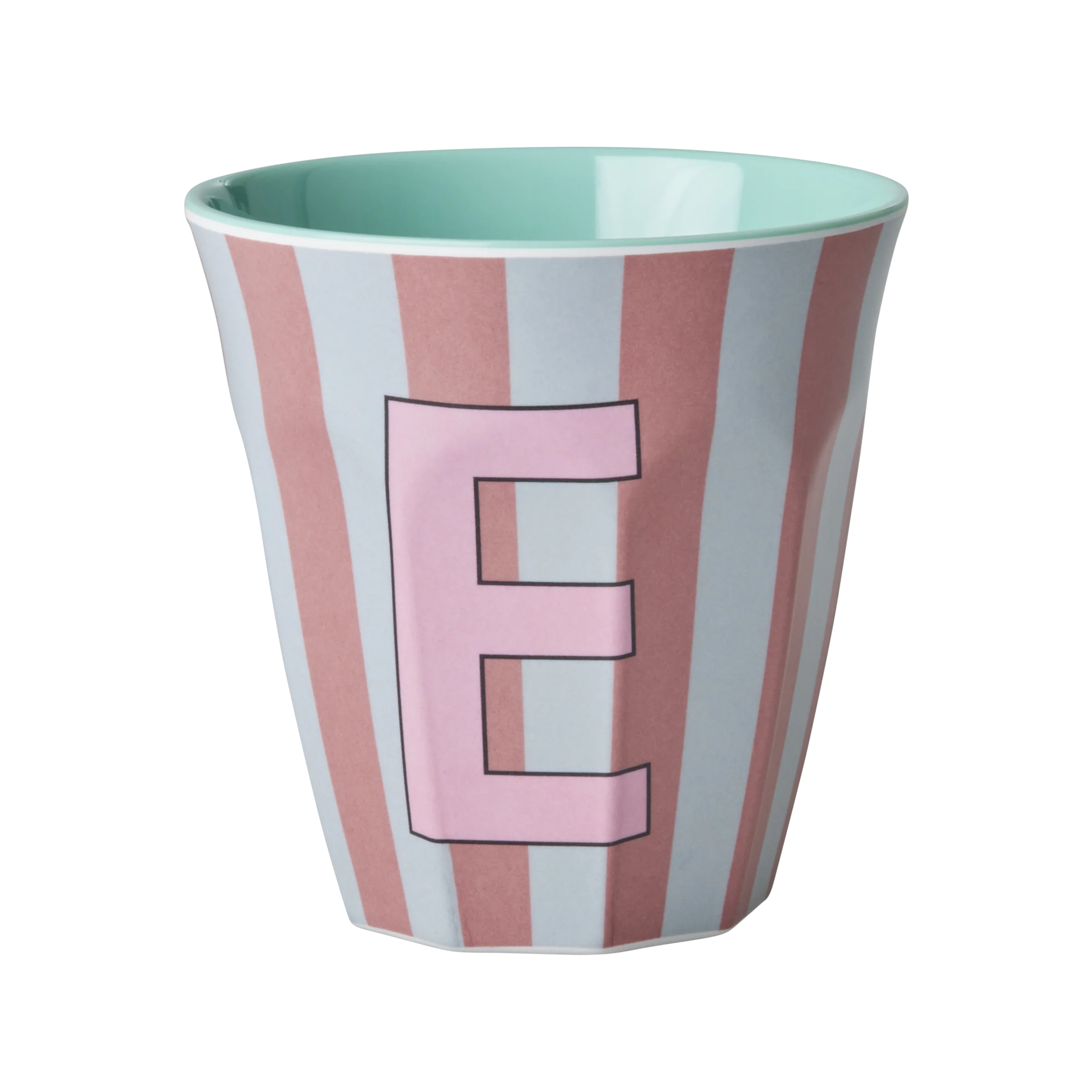 RICE  Melamine Alfabet kop, pink mix - 250 ml.