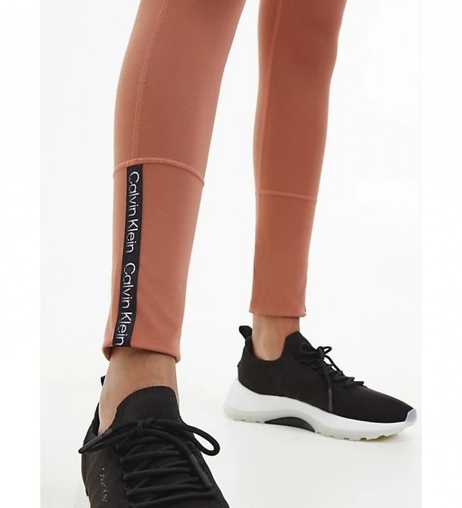 Calças legging esportivas marrons da Calvin Klein