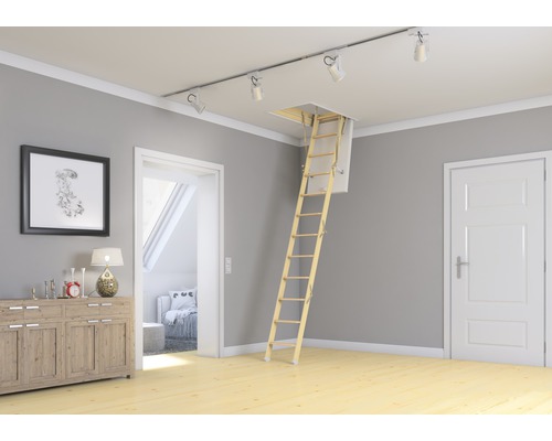 Dolle Mini zoldertrap 95 x 60 cm grenen beuken isolerend