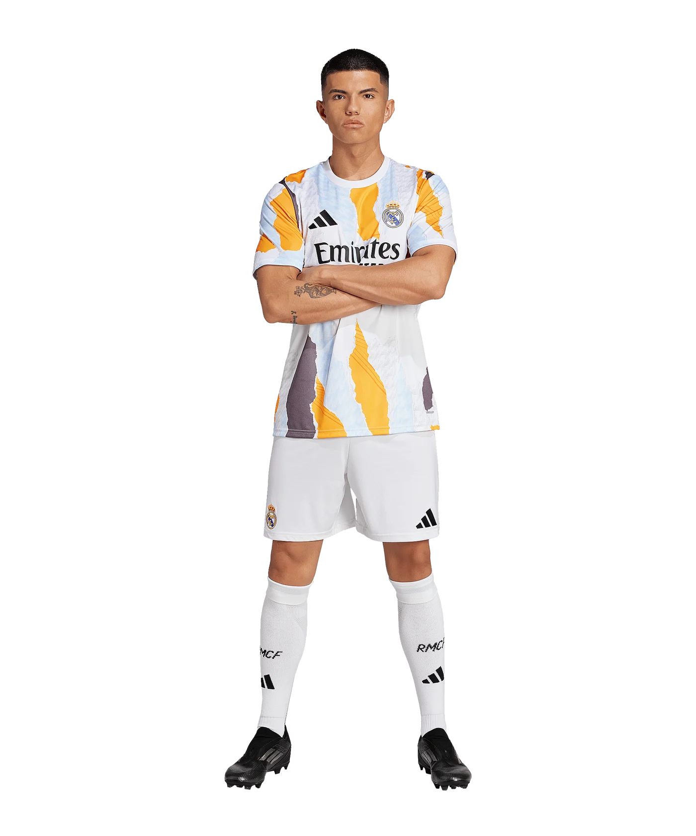 adidas Real Madrid Prematch Shirt 2024/2025 Weiss