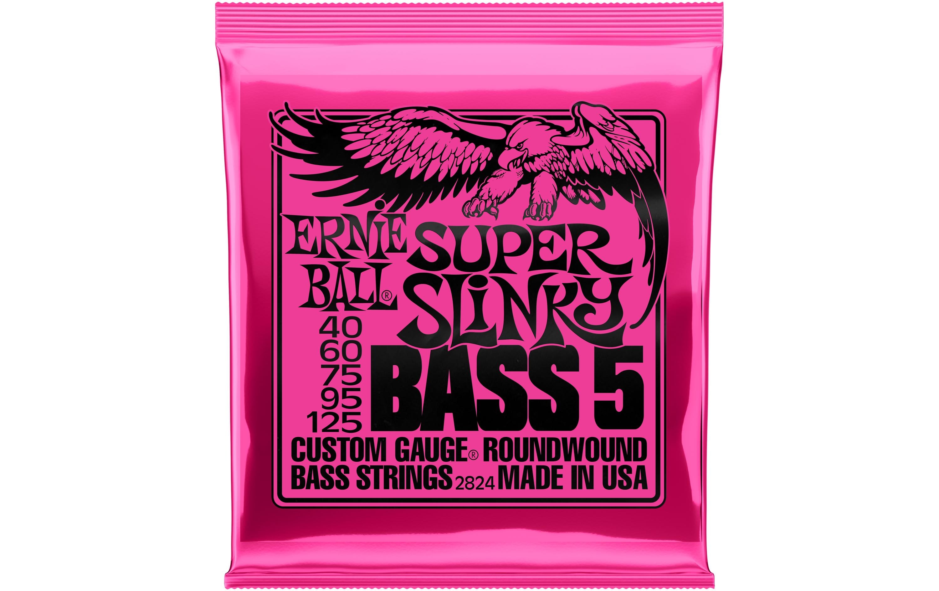 Basssaiten 2824 Slinky Bass 5 – Super, 40-125Saitensatz für E-Bass