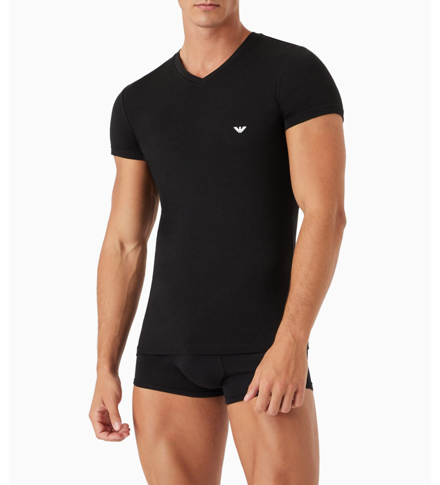 Camiseta Emporio Armani de manga curta preta