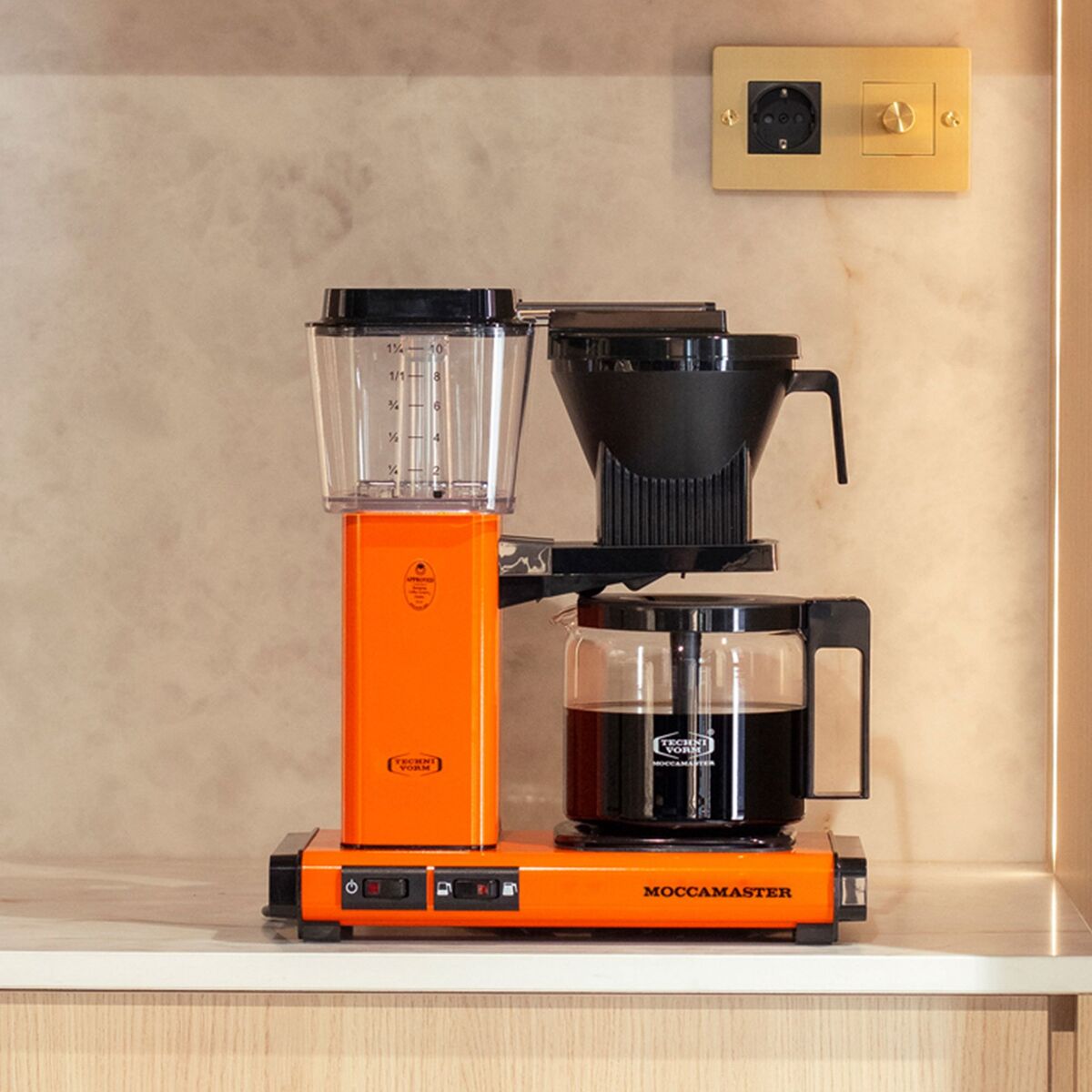 Optio kaffetrakter 1,25 liter, orange