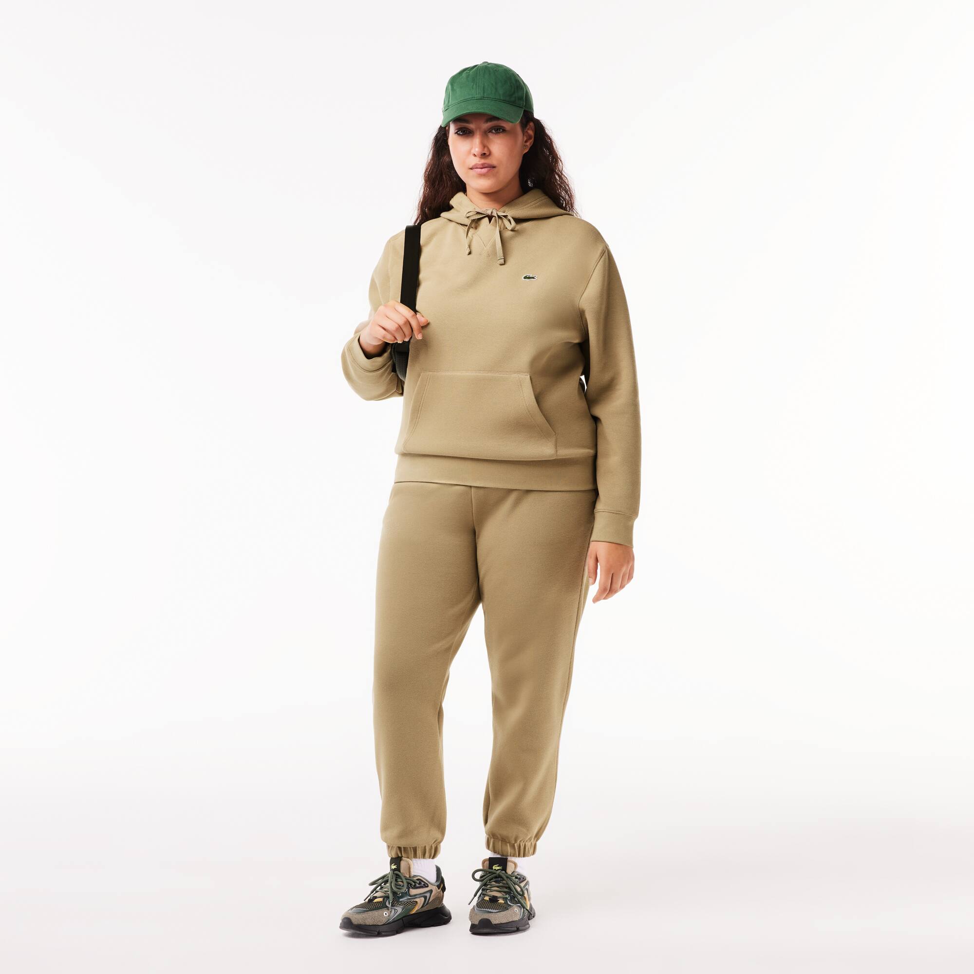 Damen Jogginghose aus Baumwollmischung Traningshosen - Beige - Lacoste - Damen
