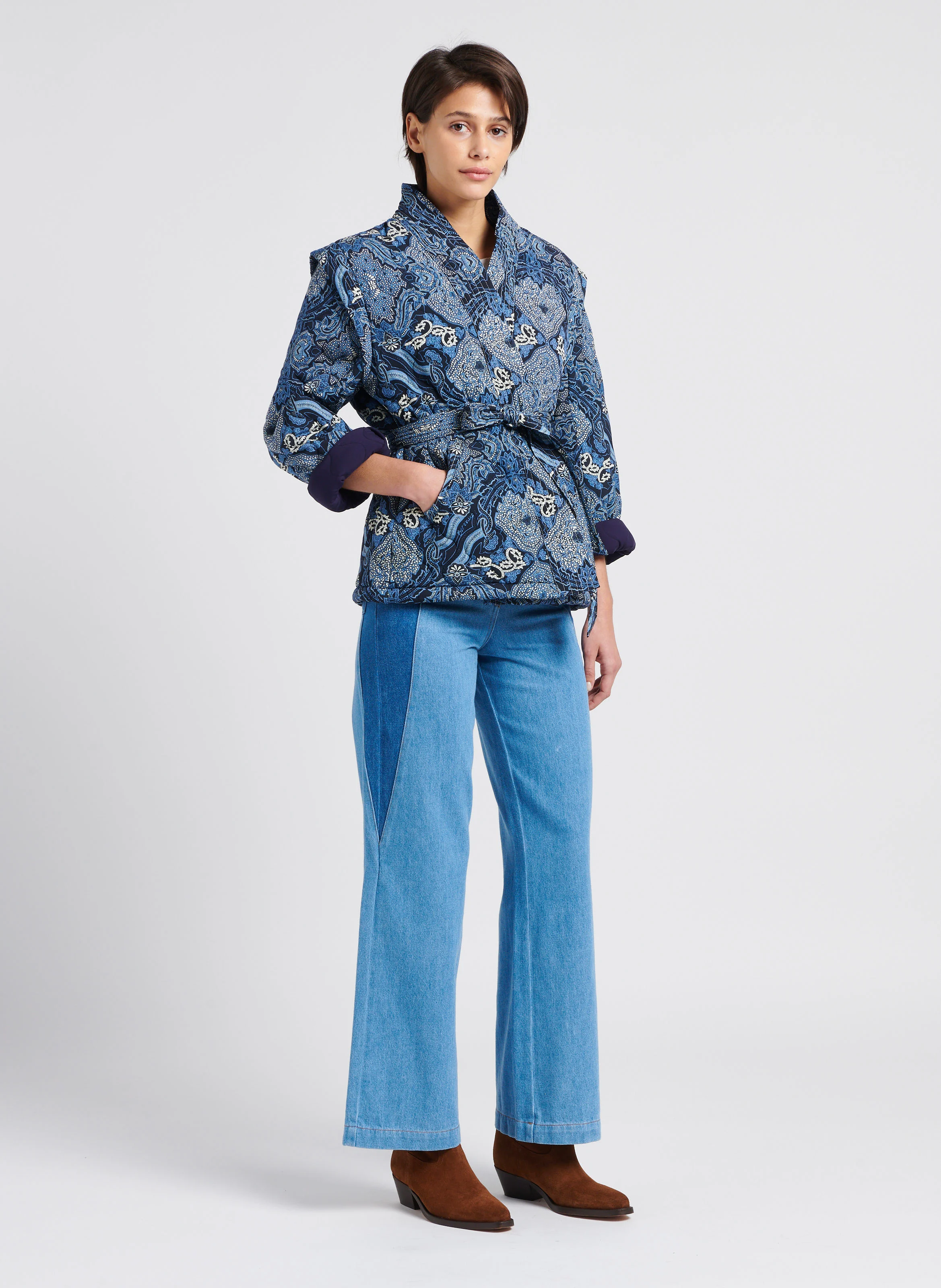NANA - Jean large taille haute | Bleu