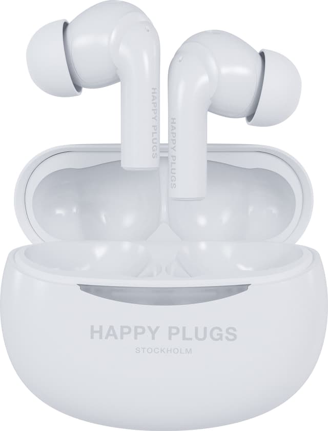 Happy Plugs Joy Pro helt trådløse in-ear høretelefoner (hvid)