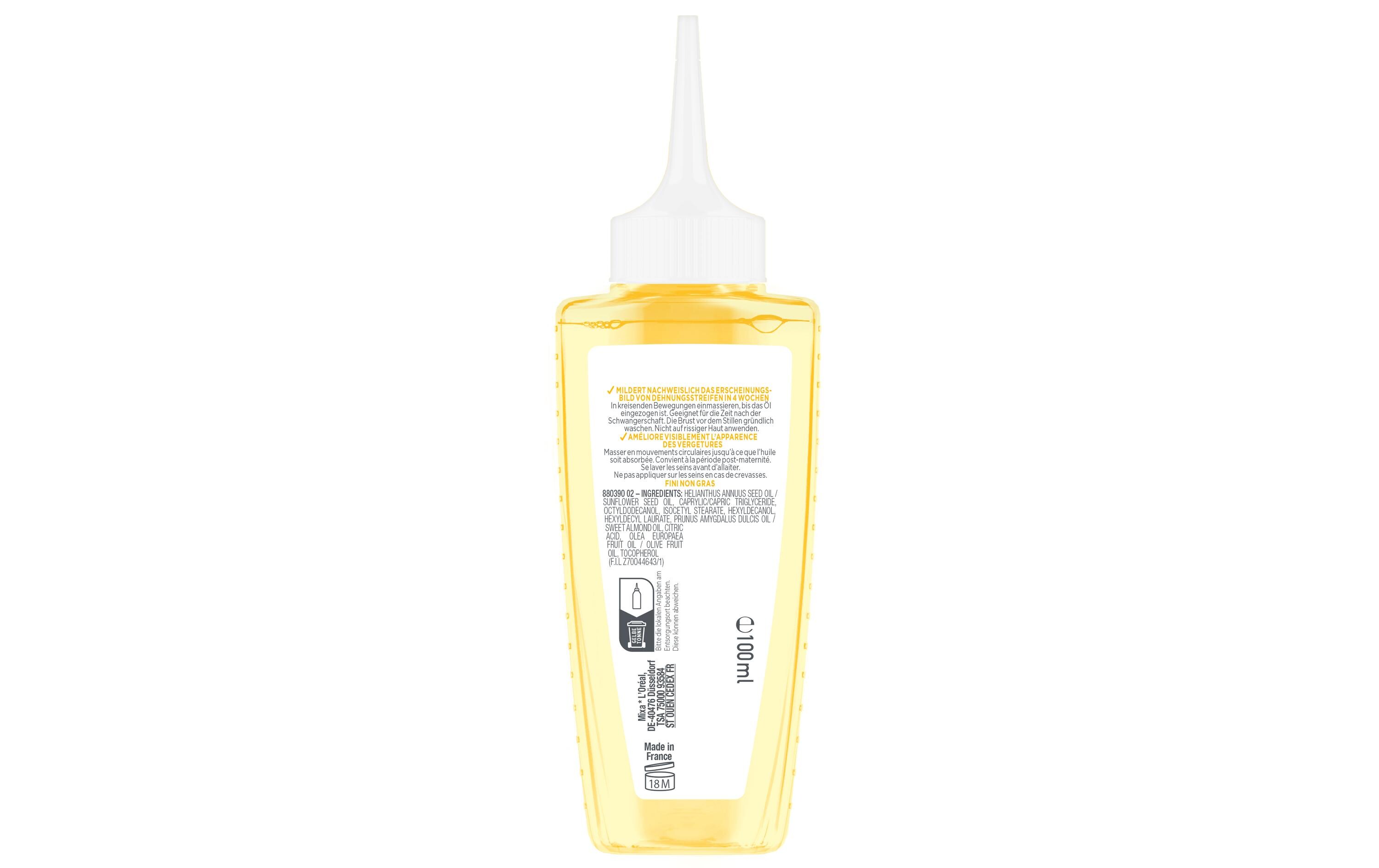 Stretchmark Oil Niacinamid Bright 100 mlParfümfreies Öl mildert das Erscheinungsbild von Dehnungsstreifen in kürzester Zeit