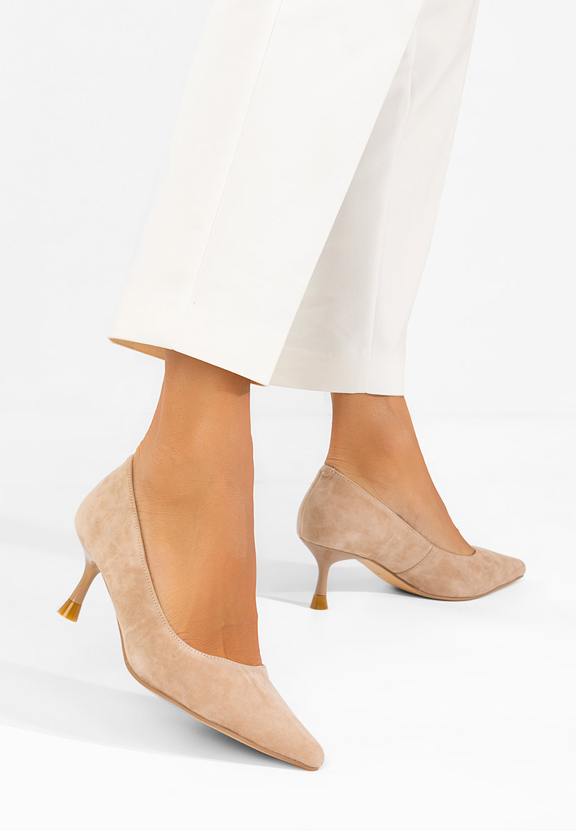 Chaussures pour femme en cuir nude Catinia