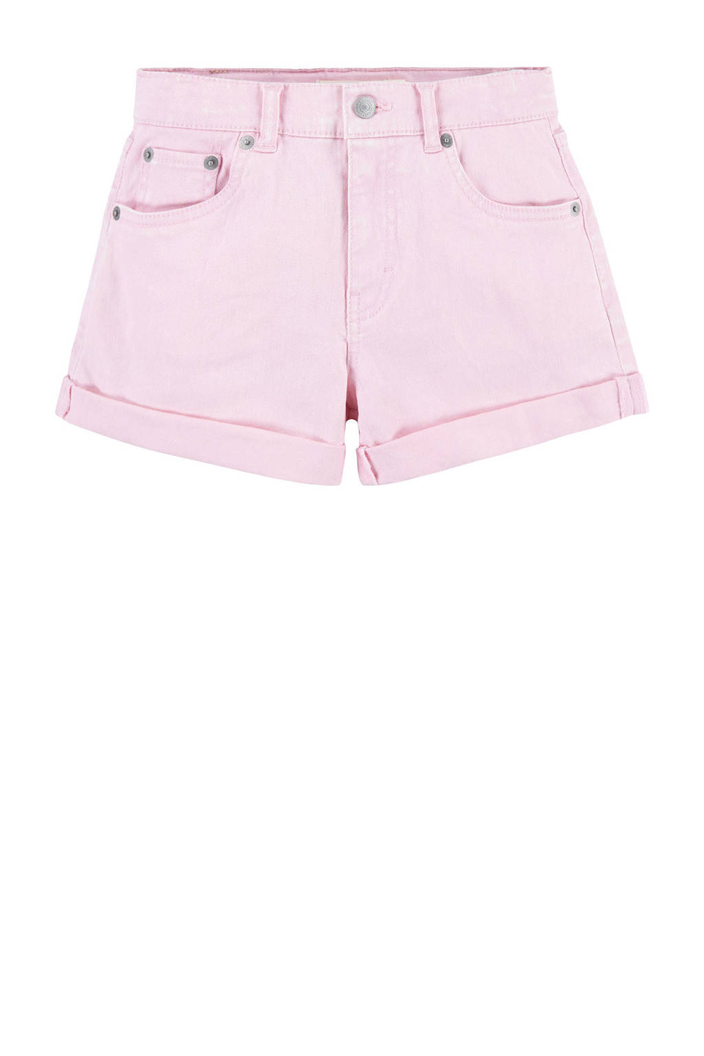 Levi's mom denim short chalk pink