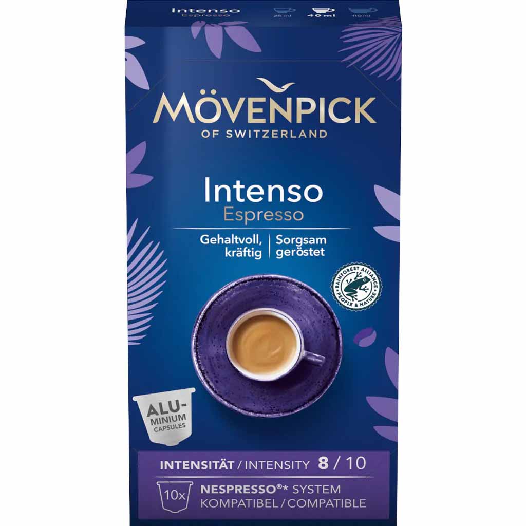 Mövenpick Kapseln Nespresso Intenso Espresso 10er 57g MHD:30.4.26