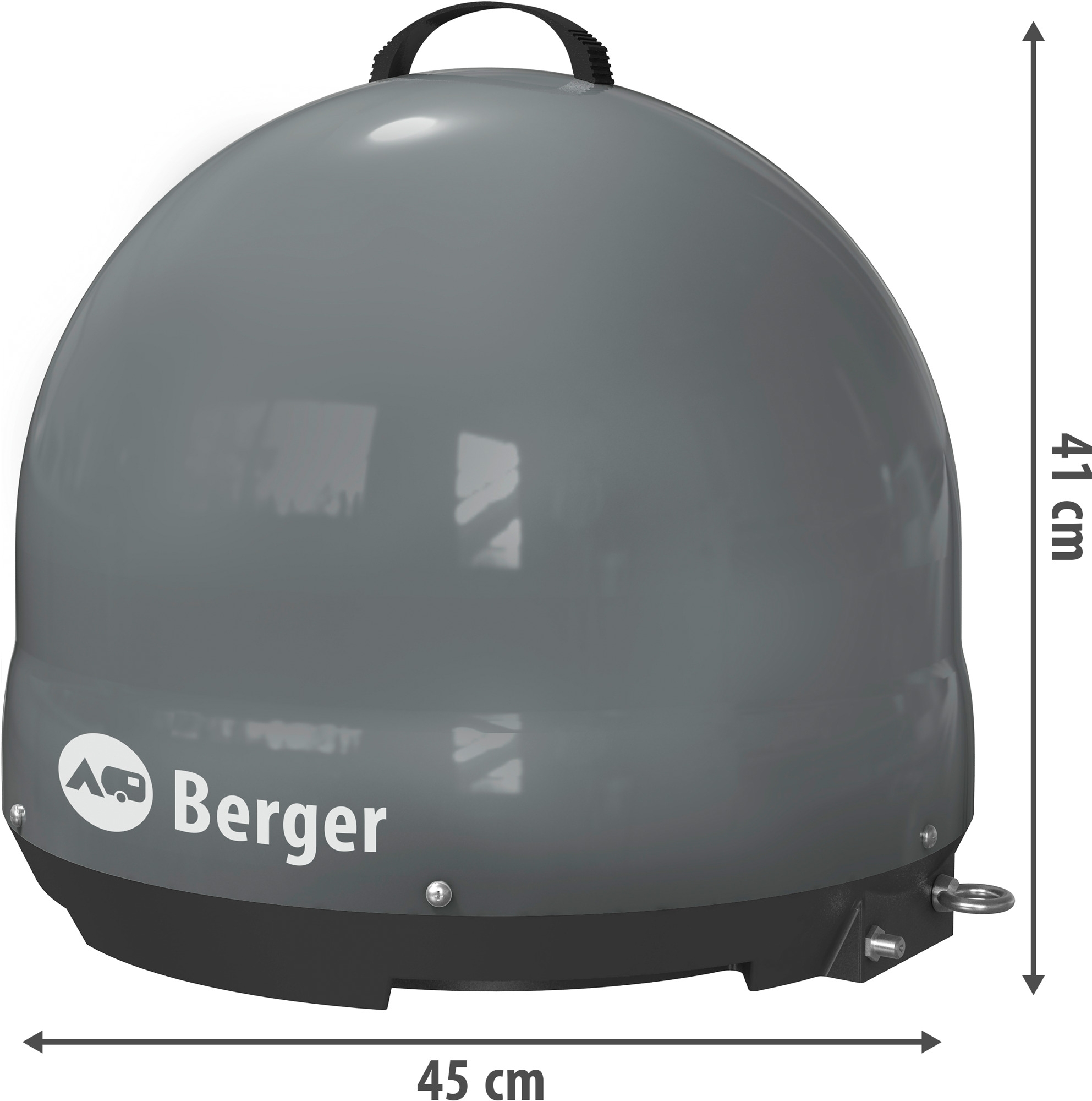 Berger Move 3.0 Mobile Satelliten-Antenne grau