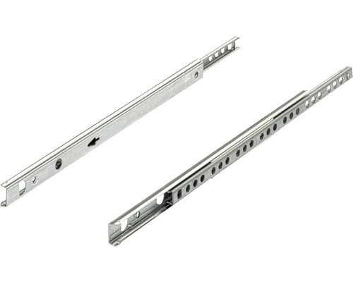 Ladegeleider, gedeeltelijk uittrekbaar, 430 mm, verchroomd, 9136697, 2 stuks