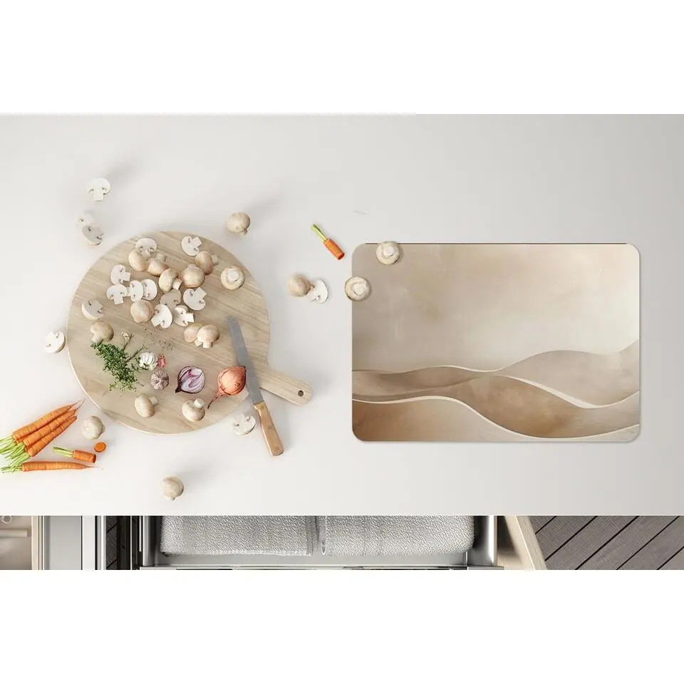 MuchoWow Placemat (6stuks) 45x30cm Beige Natuur Abstract