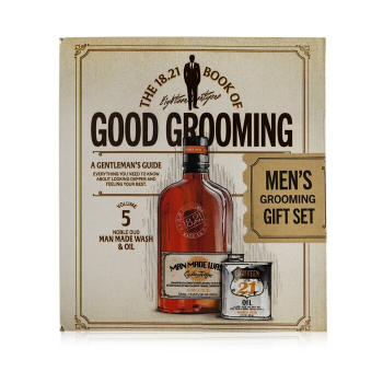 18.21 Man Made Book of Good Grooming Gift Set Volume 5: Noble Oud (Wash 532ml   Oil 60ml )  2pcs
