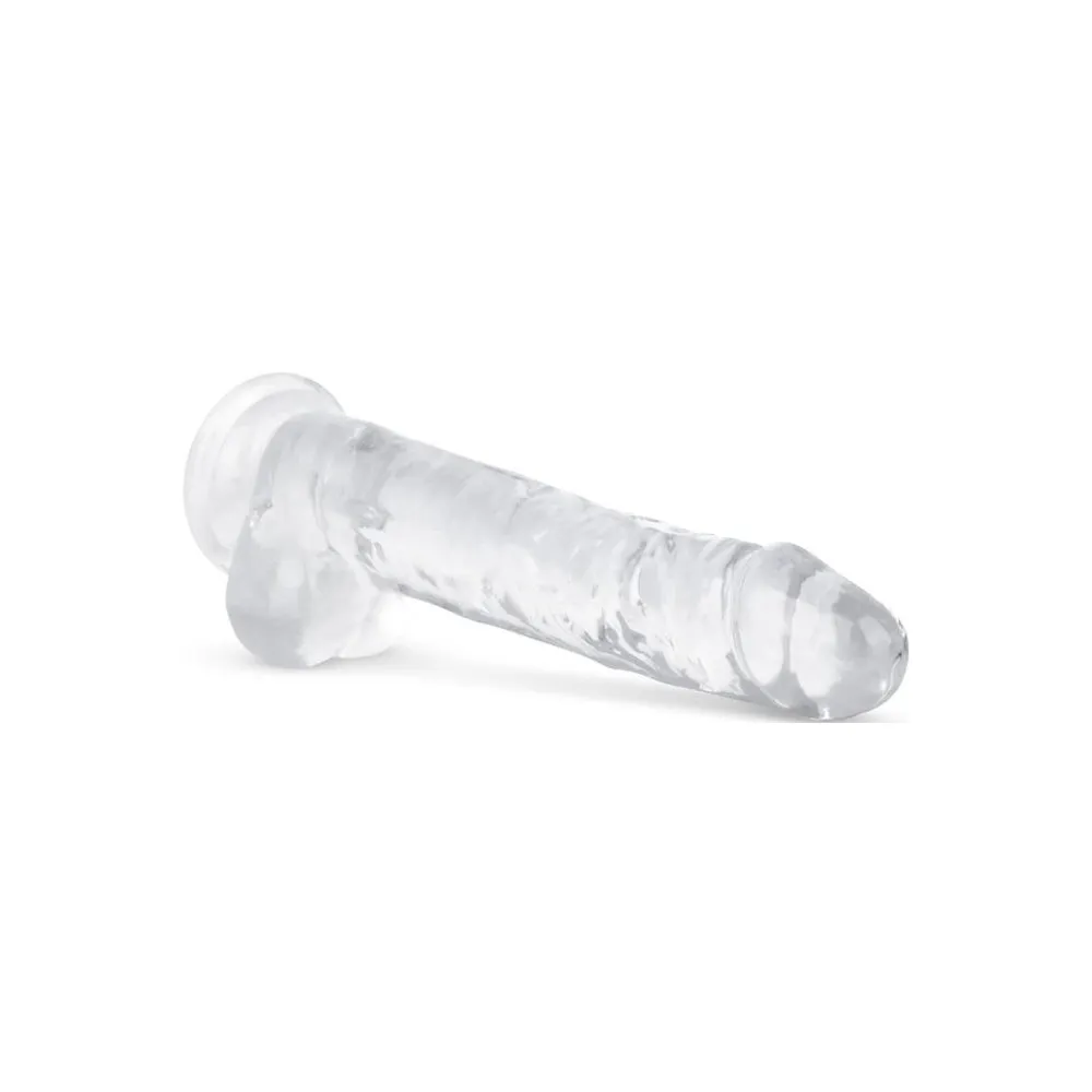 Addiction Jelly Dildo with balls - 19 cm.