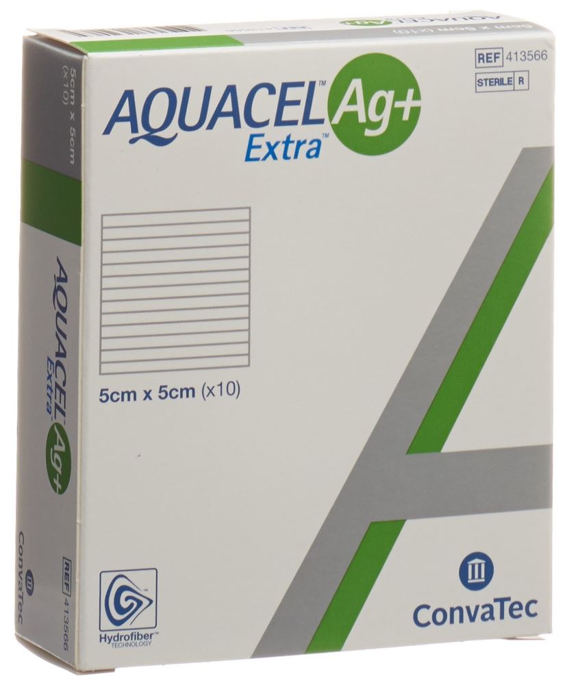 Aquacel Ag  Extra Kompresse 5x5cm 10 Stk