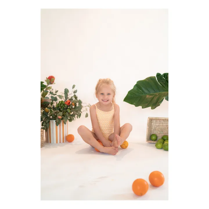 Ina Swim Maillot 1 Pièce Mara Rayé | Orange