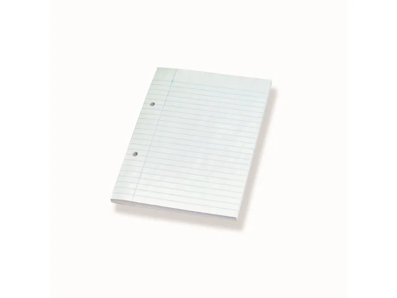 Blok A5 Bantex standard, linjeret, hullet - (5 stk.)
