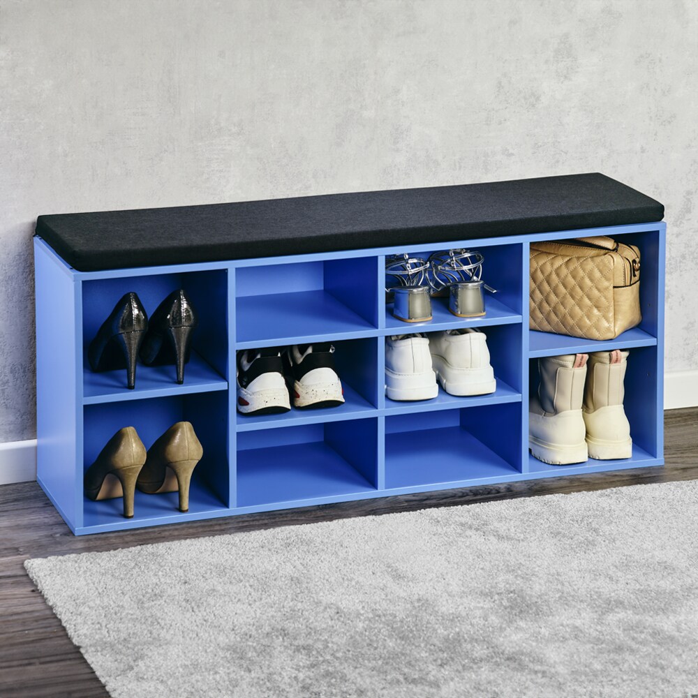Kesper Schuhschrank mit Sitzkissen - versch. Ausführungen - Blau