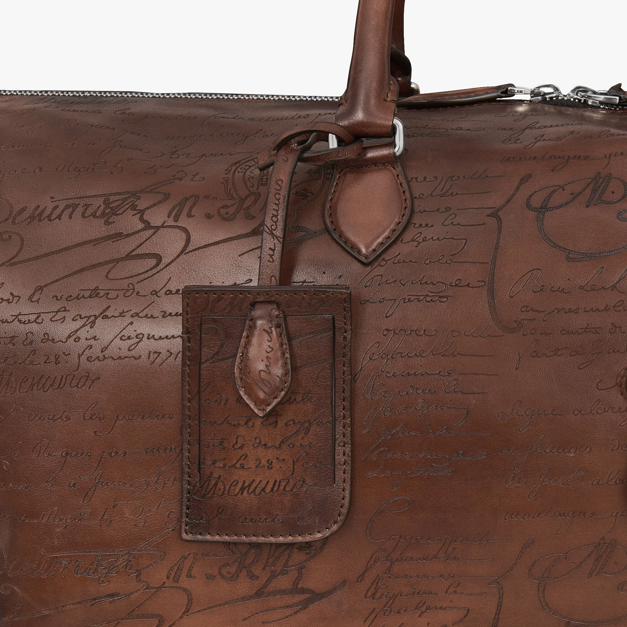 Sac de Voyage Jour Off Moyen Modèle En Cuir Scritto