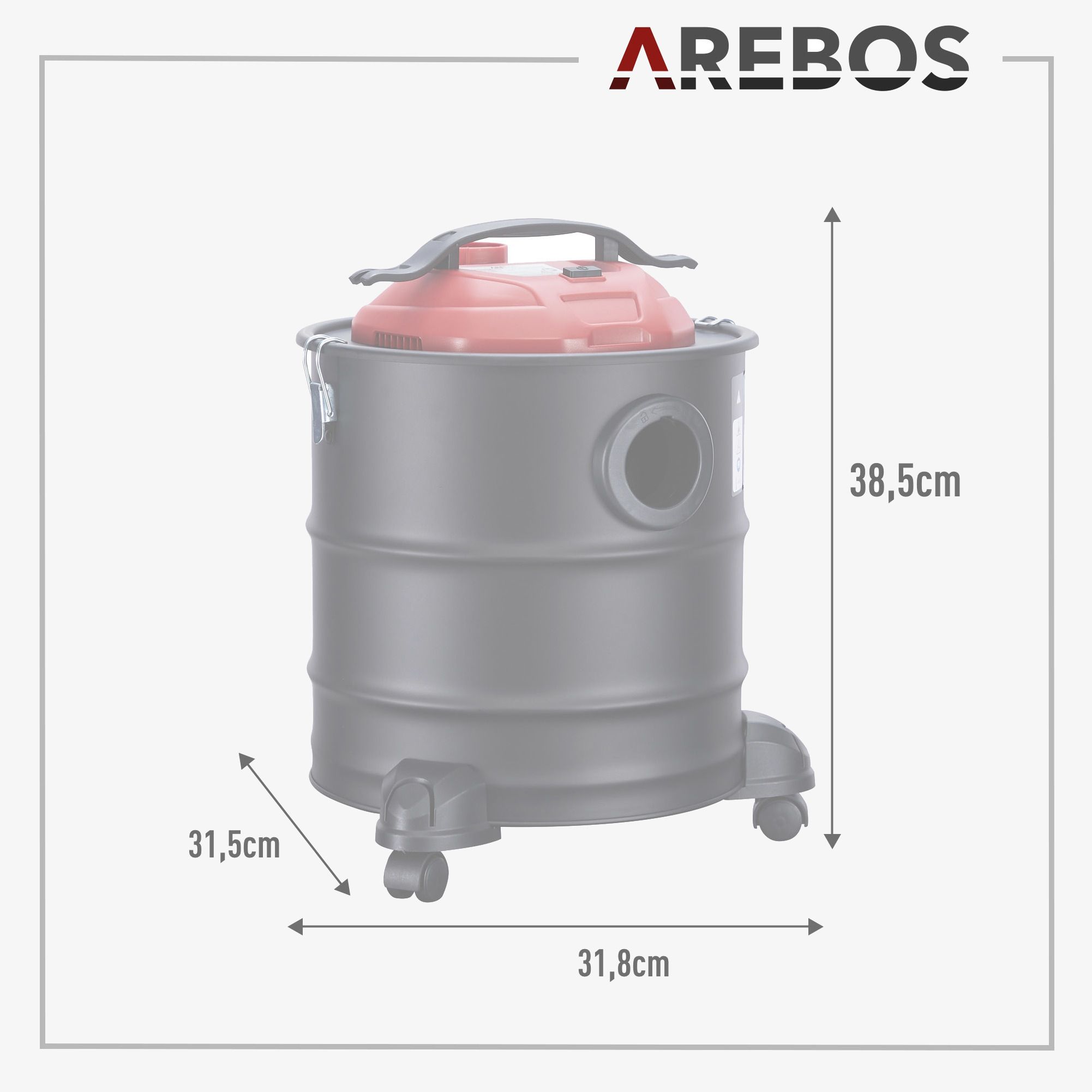 2in1 Aschesauger 20 L 1200W