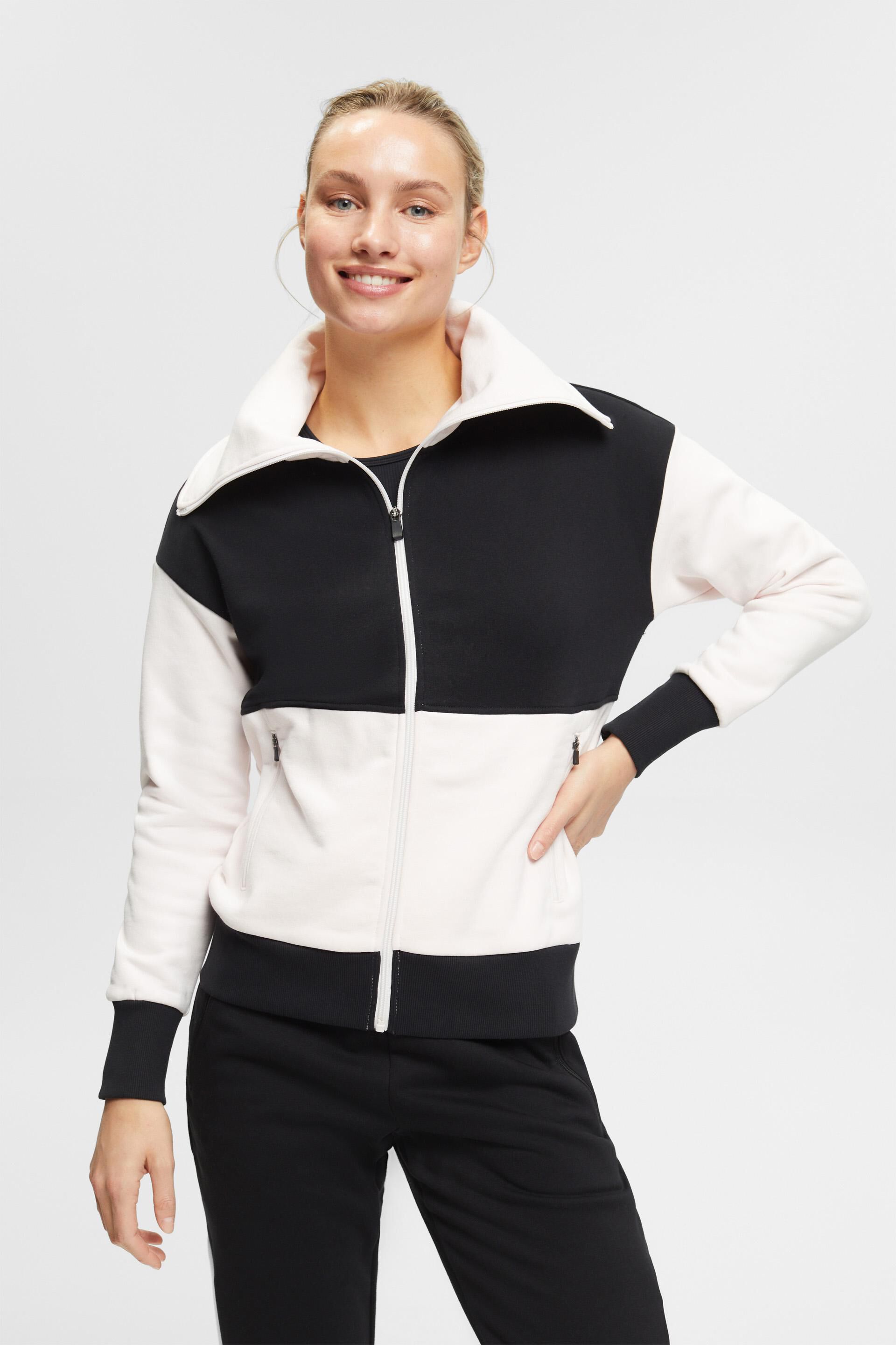 Cardigan zippé en jersey