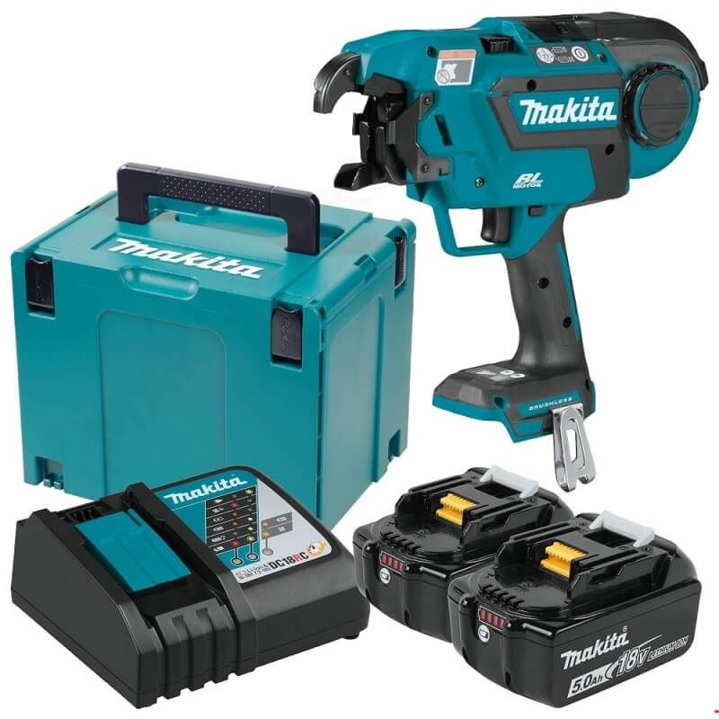 Makita DTR180RTJ 14,4/18V Li-ion accu vlechtmachine set (2x5.0Ah) in Mbox - koolborstelloos
