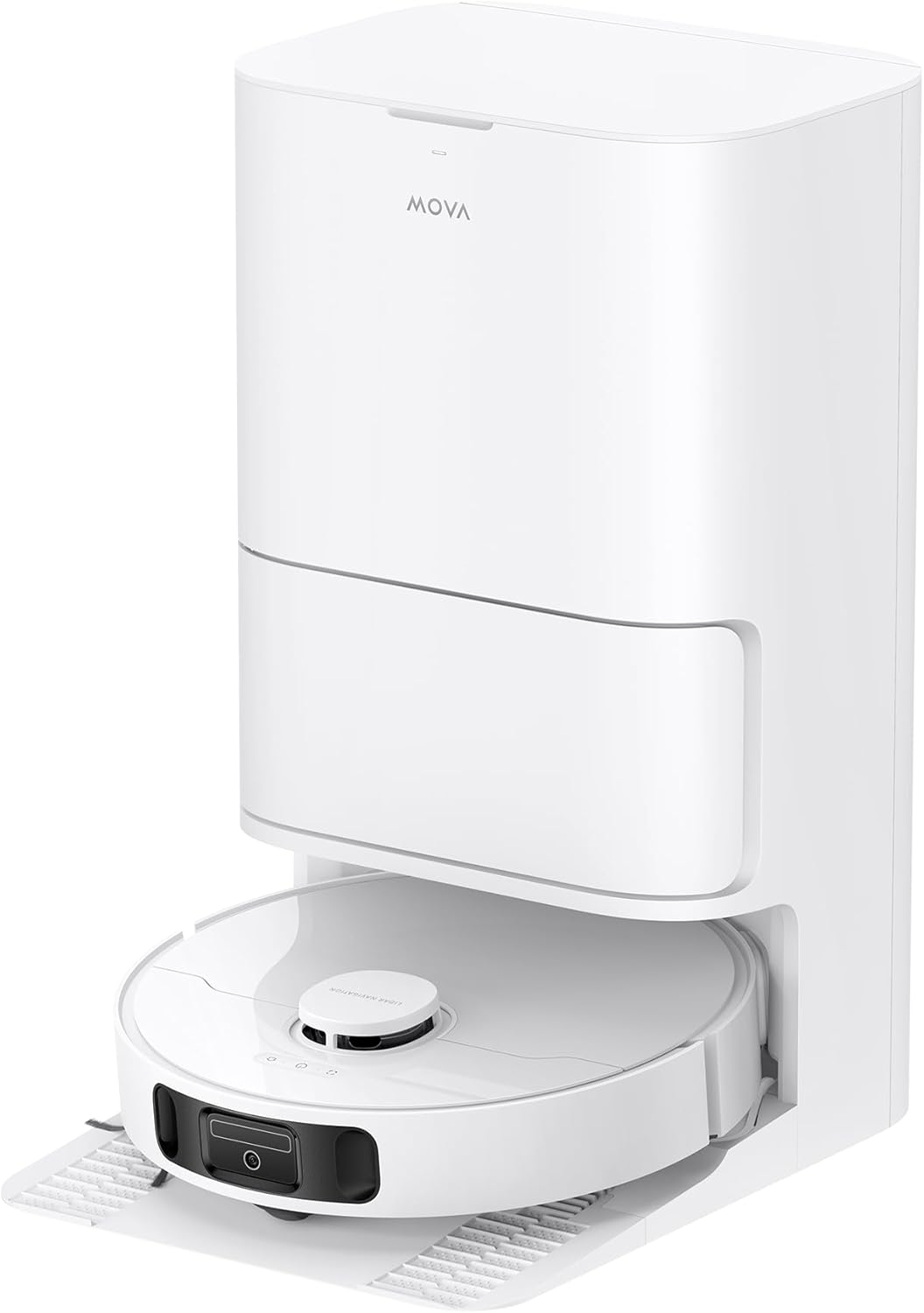 MOVA E30 Ultra Roboterstaubsauger und -wischer mit automatischer Entleerung und Selbstreinigung des Wischers, 7.000Pa Saugleistung, 10,5 mm Wischeranhebung,260 Min,Ultraschall-Teppicherkennung