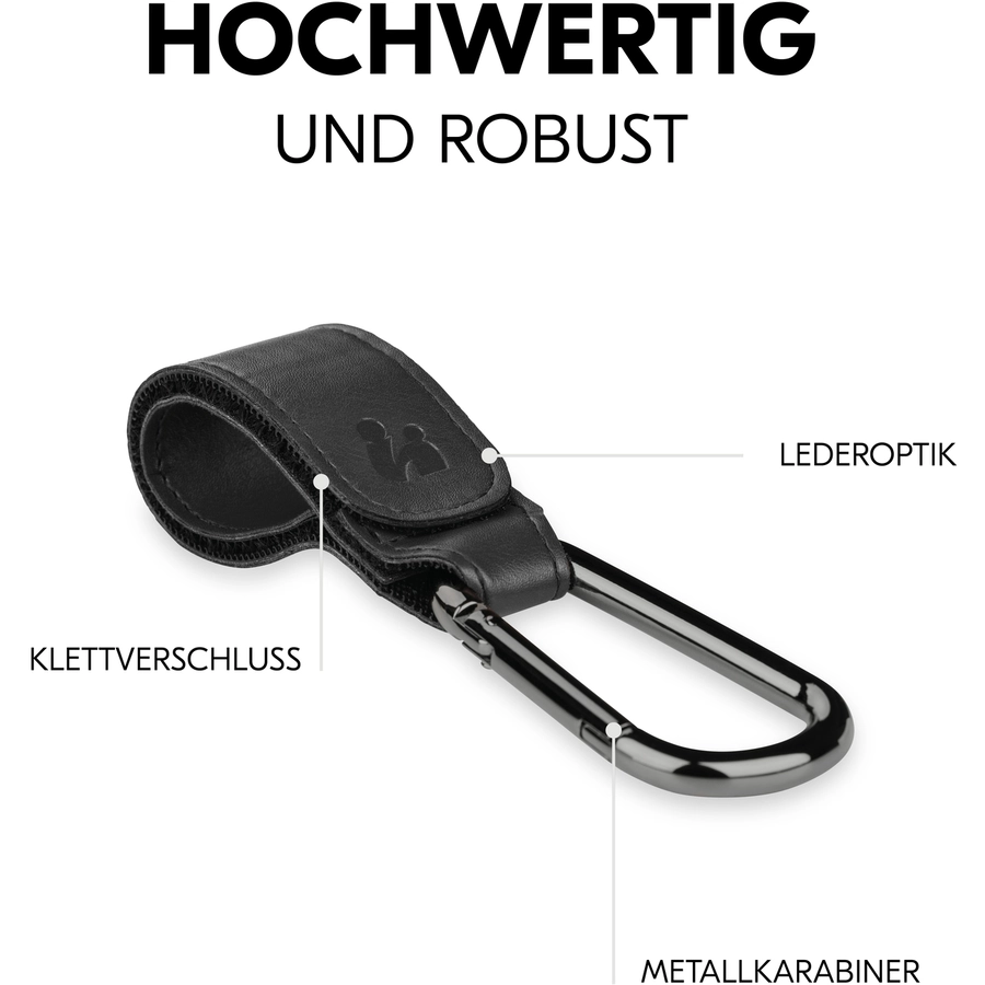 hauck Kinderwagen-Haken Black