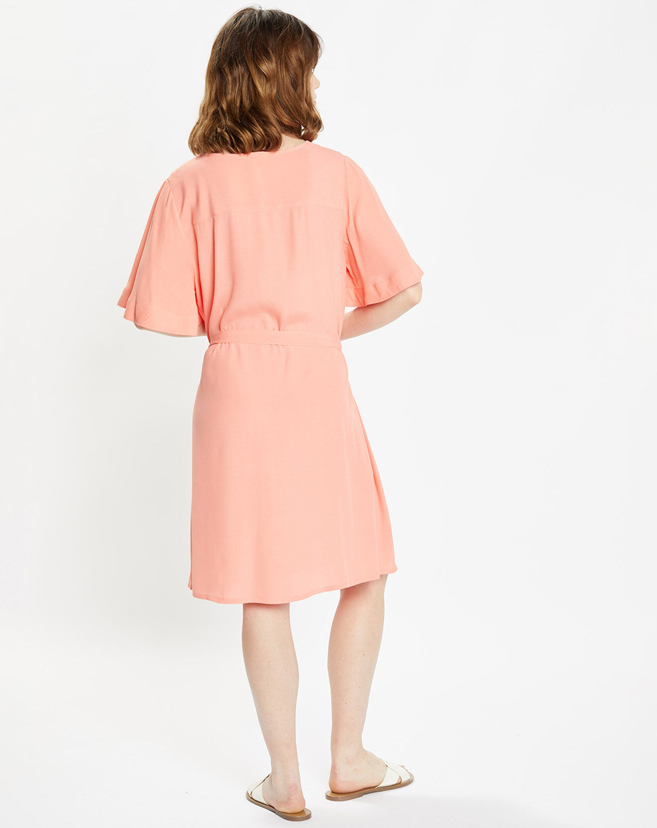 Galeries Lafayette Robe Cathy Midi imprimée rose