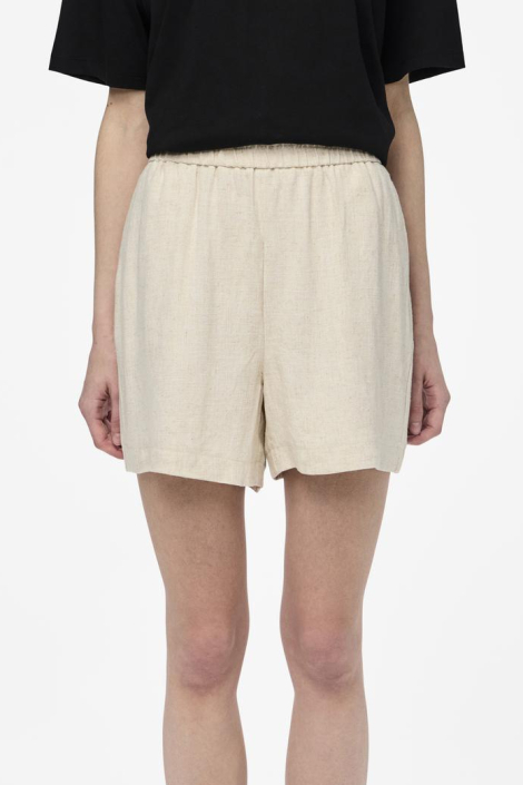 Pieces beige dames korte broek