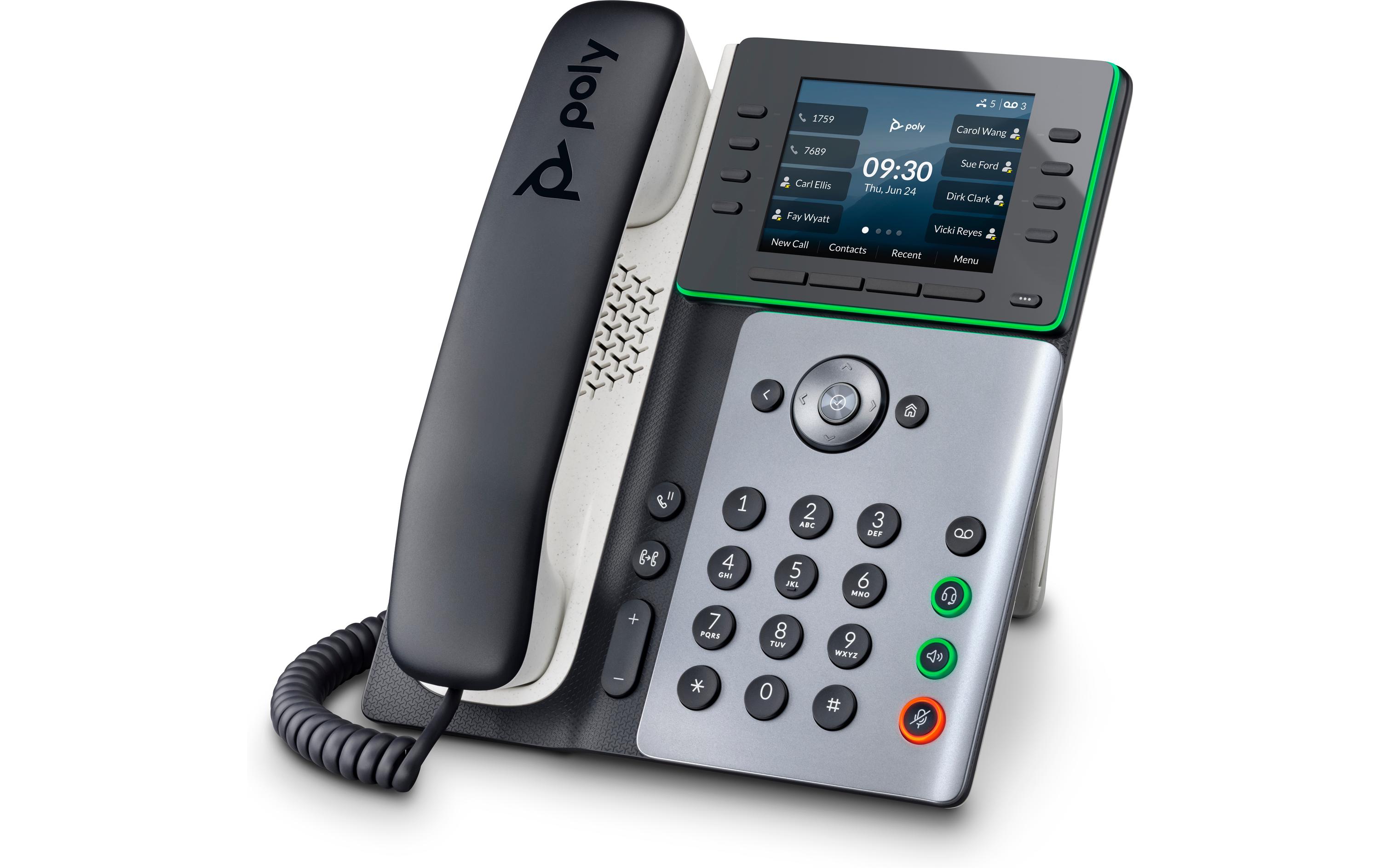 Tischtelefon Poly Edge E320 Grau/Schwarz/WeissEin Telefon für hohe Ansprüche