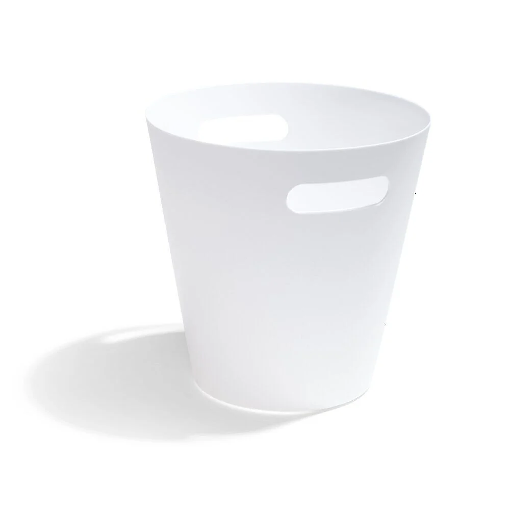 Poubelle de bureau plastique blanc 21,9x14xH21,2cm