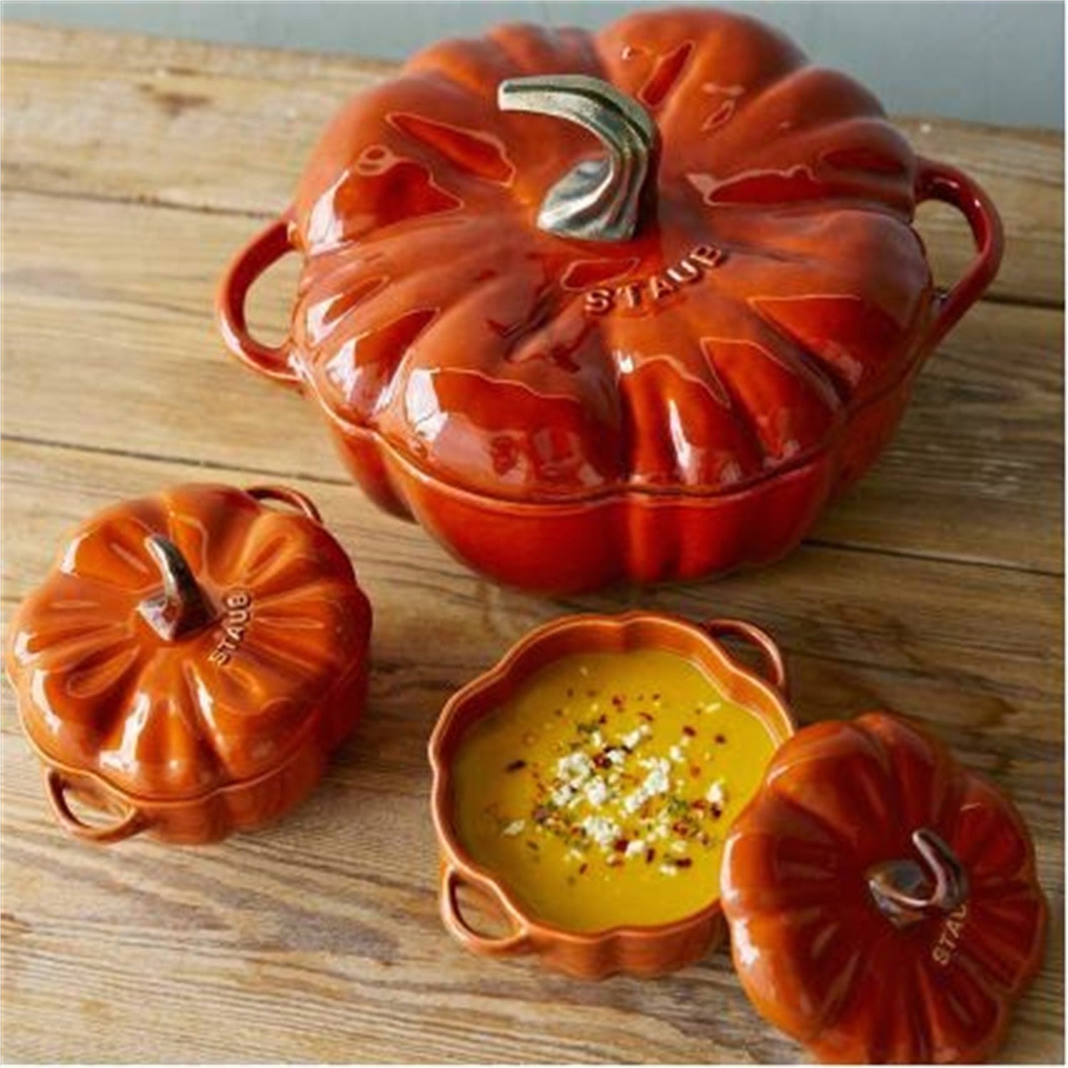 Staub Pompoen Braadpan Ã 24 cm