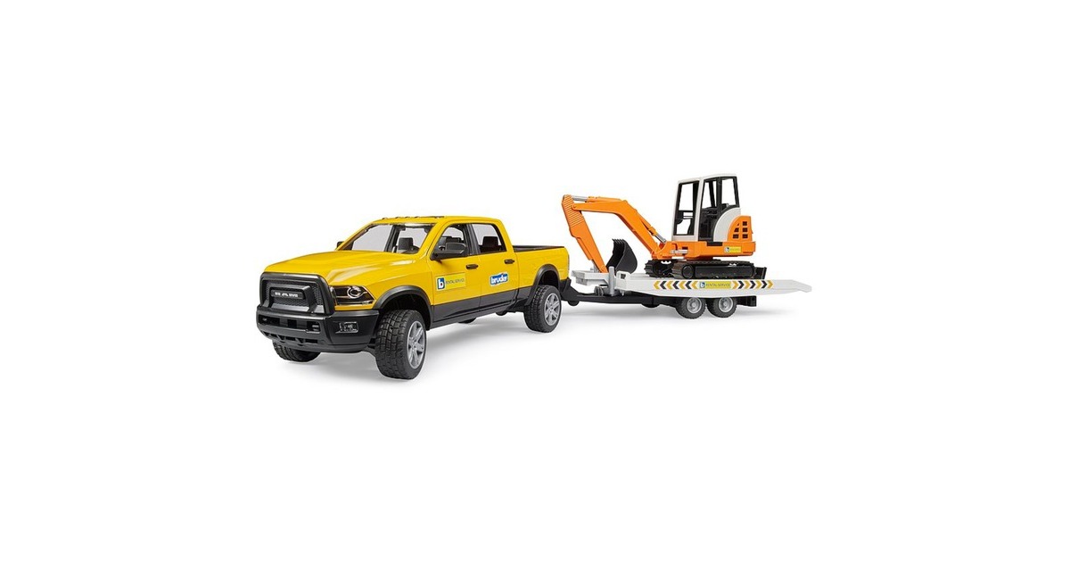 bruderRAM verhuur service met minigraafmachine Modelvoertuig  (02546)