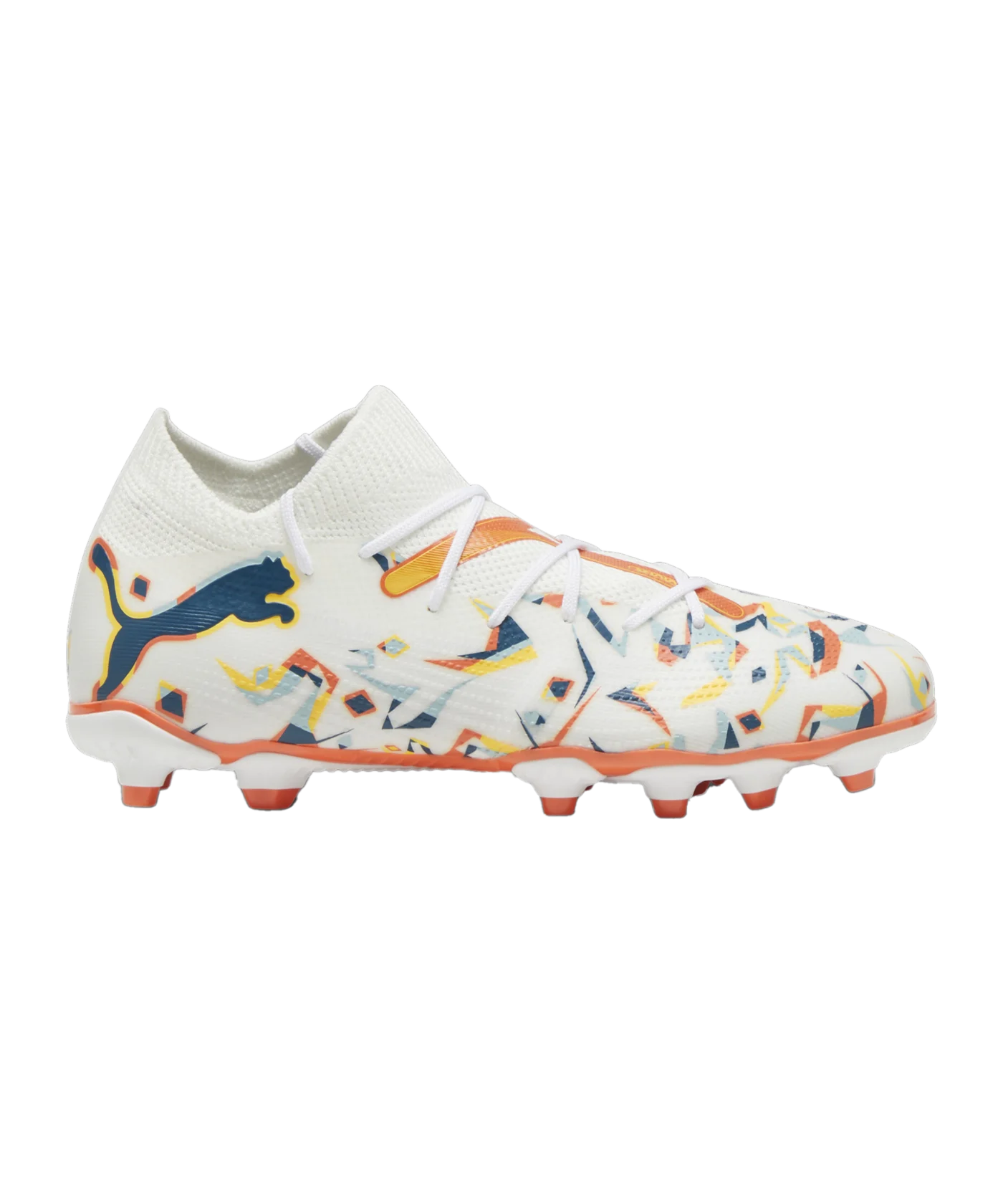 PUMA FUTURE 7 Match Creativity FG/AG Jr Kids Weiss Grün F01