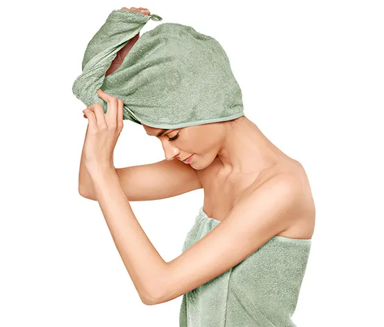 Turban-Handtuch, grün