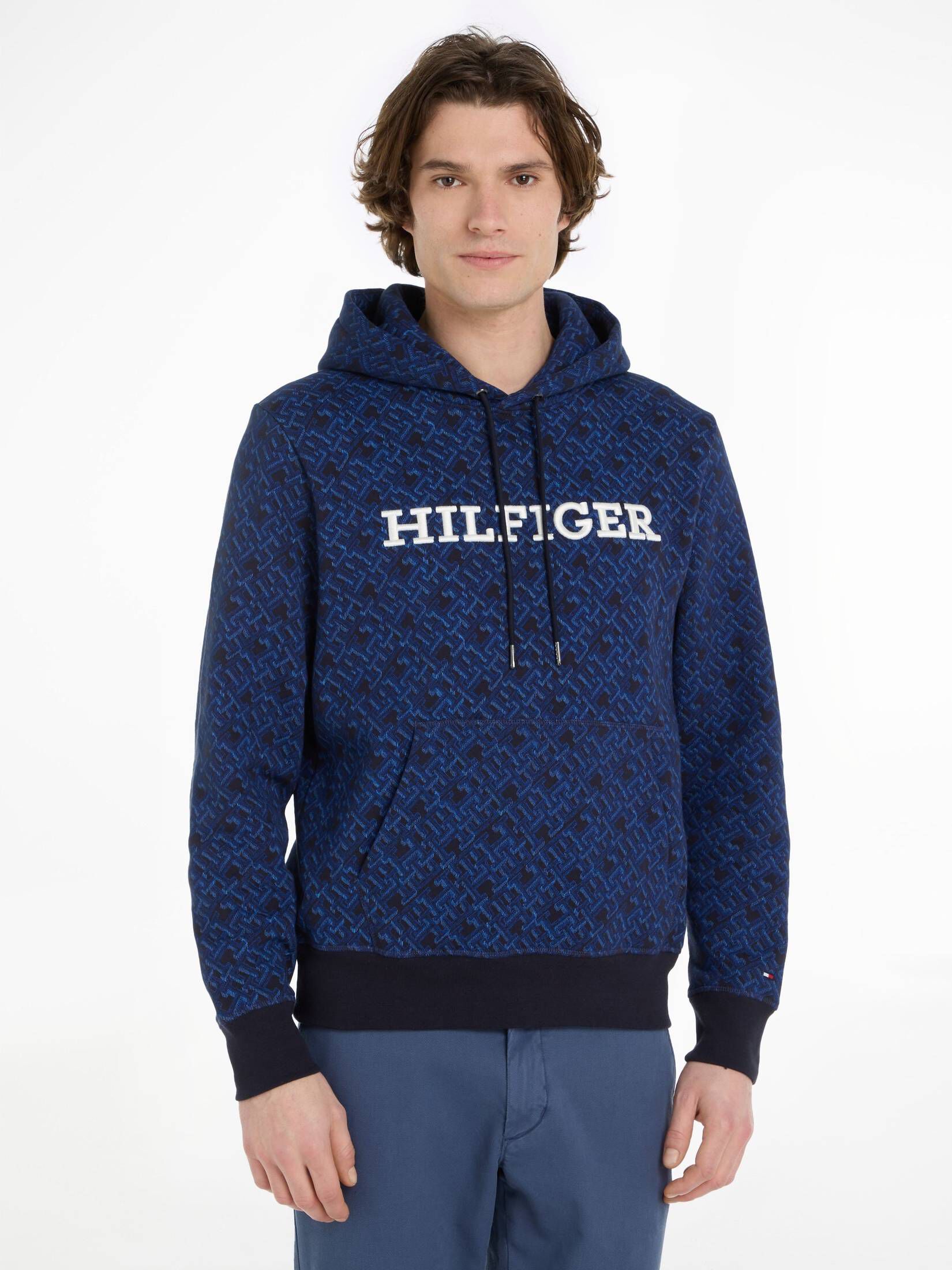 Tommy Hilfiger| Herren Hoodie AOP MONOGRAM HOODY