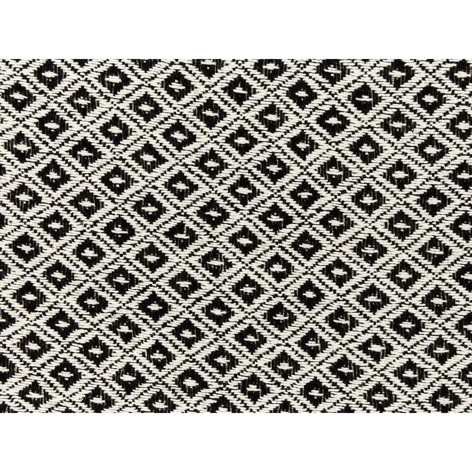CHYAMA - Plaid - Zwart/Wit - 220 x 240 cm - Katoen