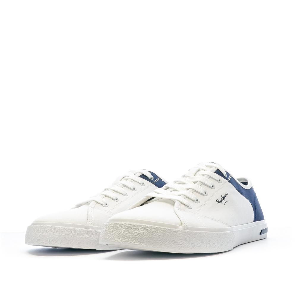 Pepe jeans Baskets Blanc/Marine Homme Pepe jeans Kenton Road
