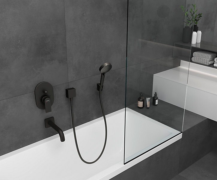 Douchette à main noir mat Vernis Blend 100 Vario Hansgrohe