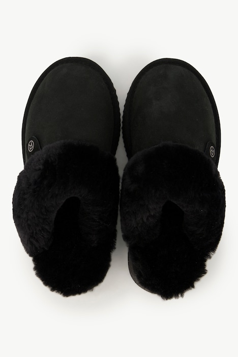 Rohde Hausschuhe, Veloursleder, Lammfellfutter