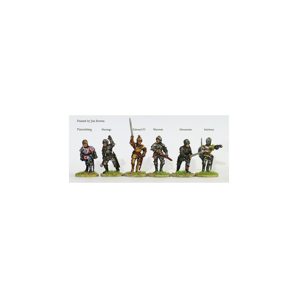 Yorkist command and Warwick on foot