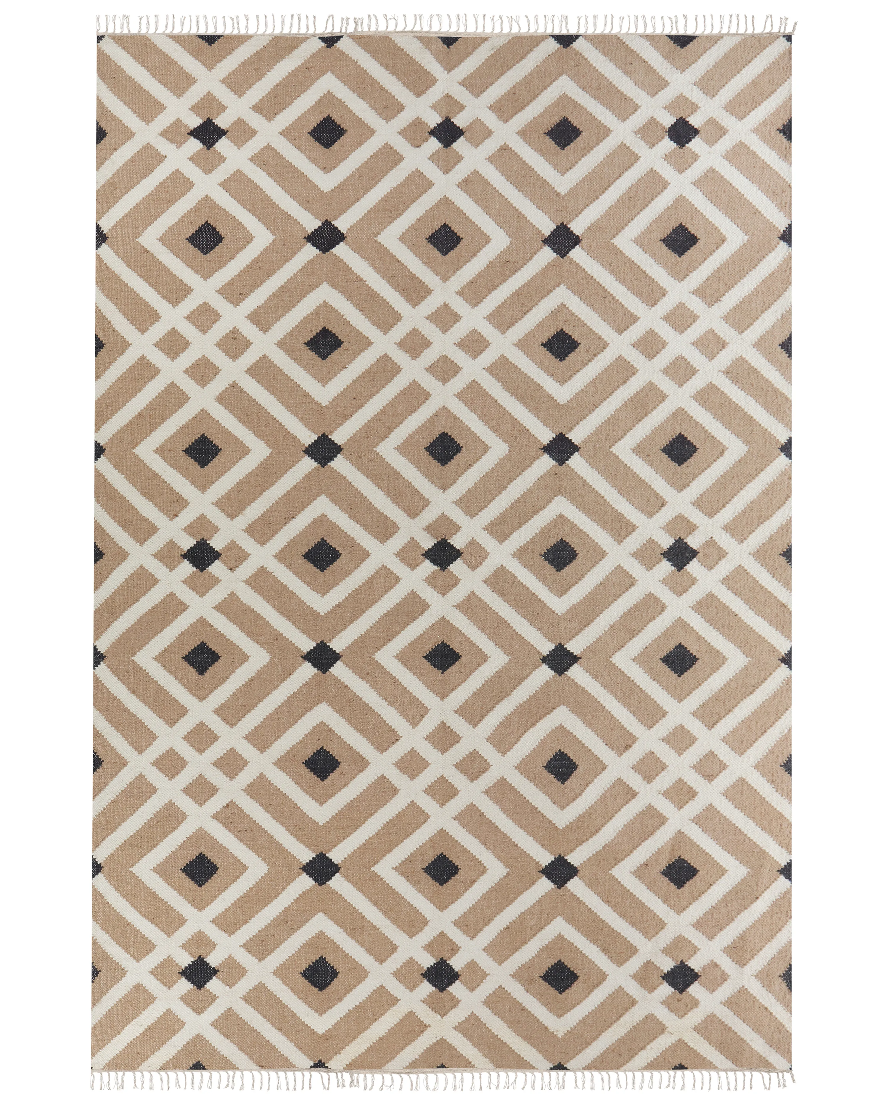 Vloerkleed ESENCIK Beige 200 x 300 cm Jute